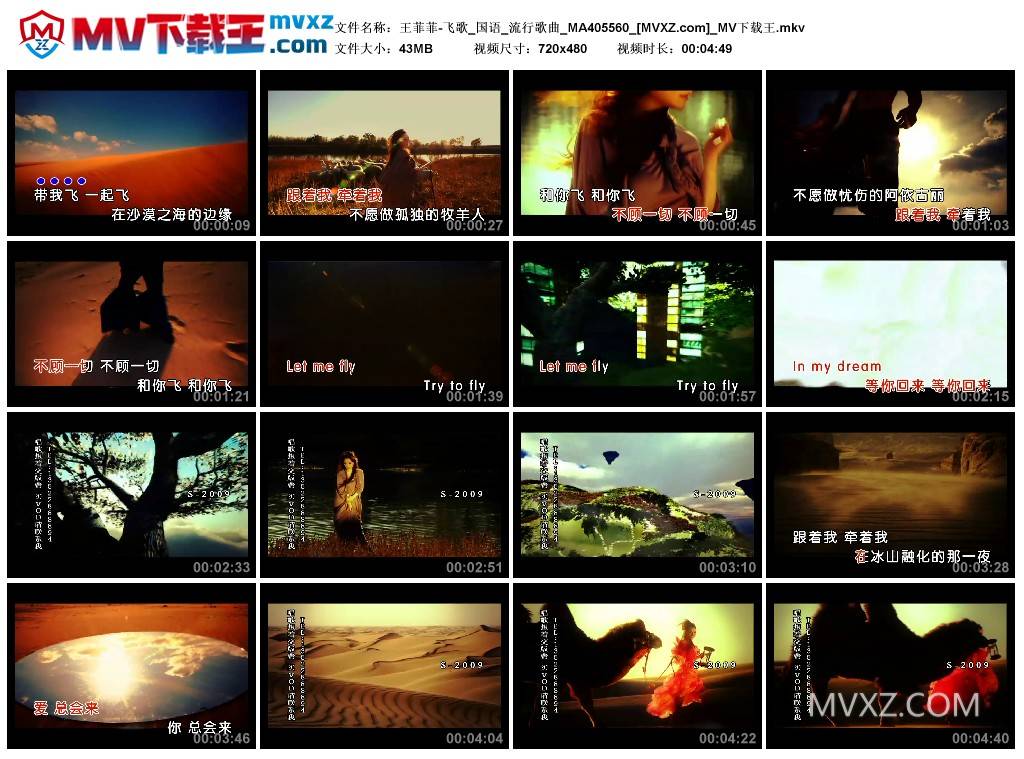 王菲菲-飞歌_国语_流行歌曲_MA405560